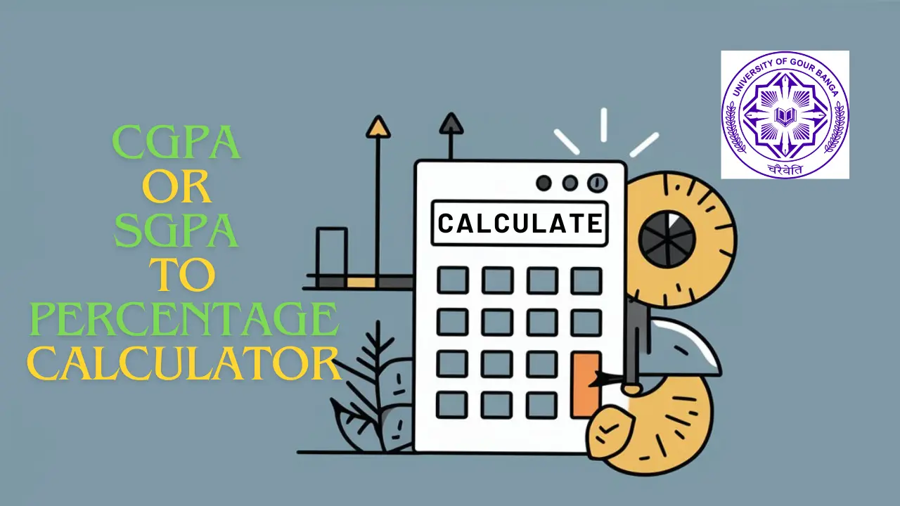 Gour Banga University CGPA or SGPA to Percentage Calculator